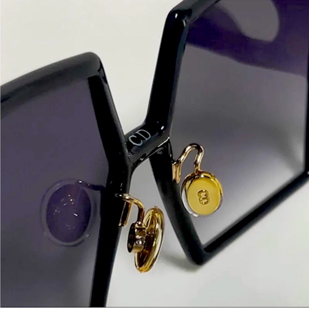 DIOR SUNGLASSES Black Oversized Square Sunglasses - Picture 7 of 7